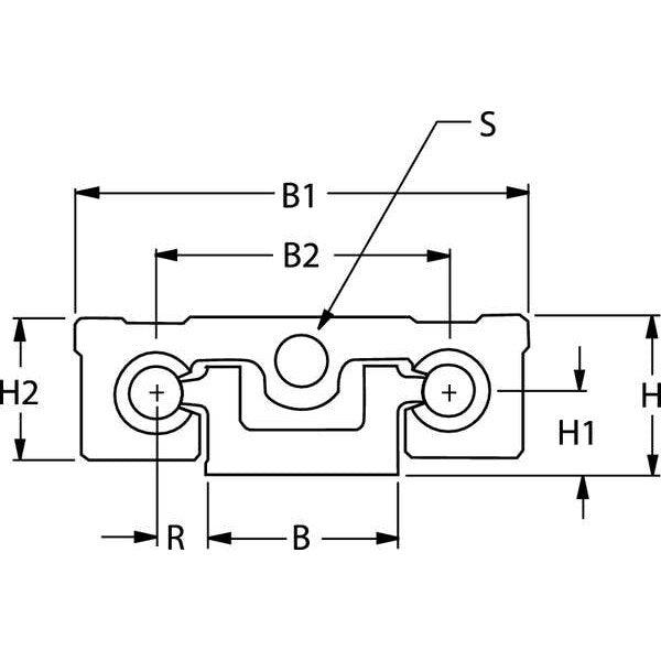 Linear Guide, Width 2.000 In, Length 18 In