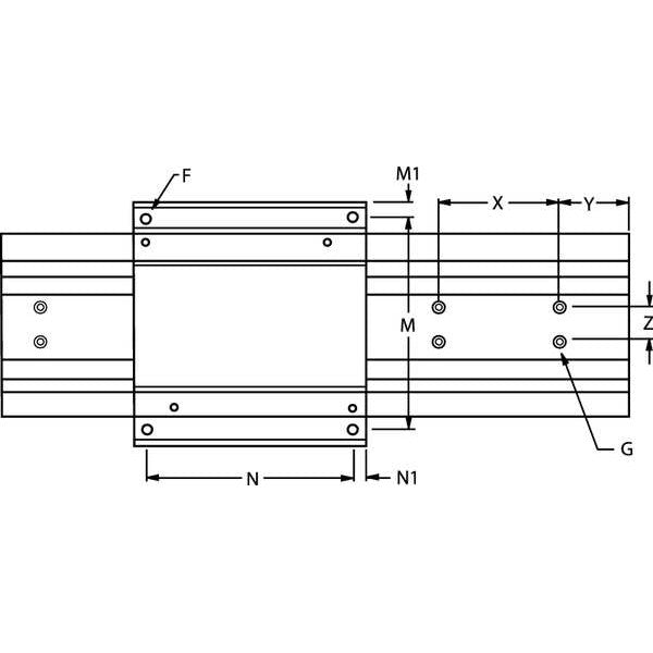 Linear Guide, Width 2.000 In, Length 18 In