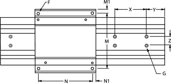 Linear Guide, Width 2.630 In, Length 12 In