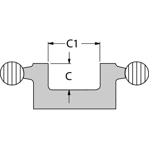 Linear Guide, Width 2.000 In, Length 18 In