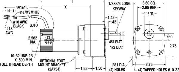 DC Gearmotor, 150.0 in-lb Max. Torque, 37 RPM Nameplate RPM, 90V DC Voltage