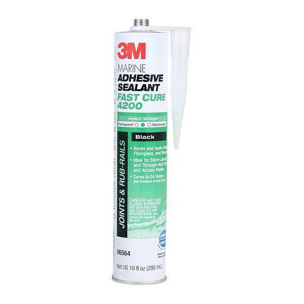 Marine Sealant, 10 oz, Cartridge, White, Polyurethane Base, 12 PK