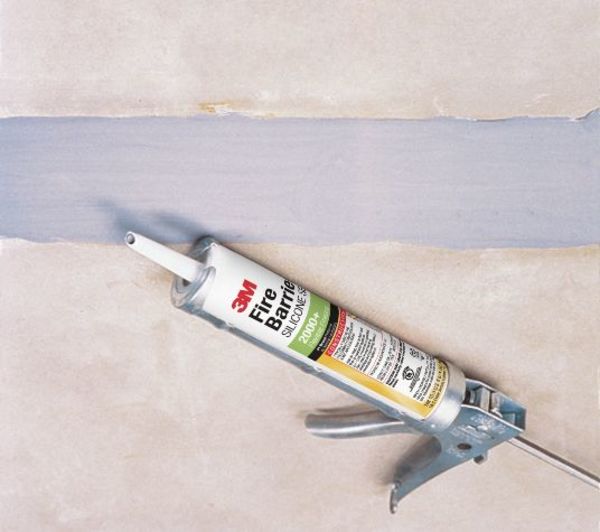 Fire Barrier Sealant, 10.3 oz., Gray, PK12