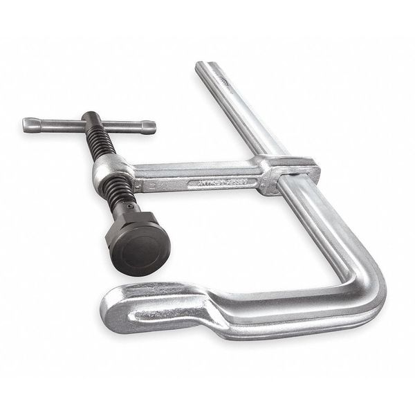 8 in Bar Clamp Steel and Plastic Handle and 5 1/2 in Throat Depth