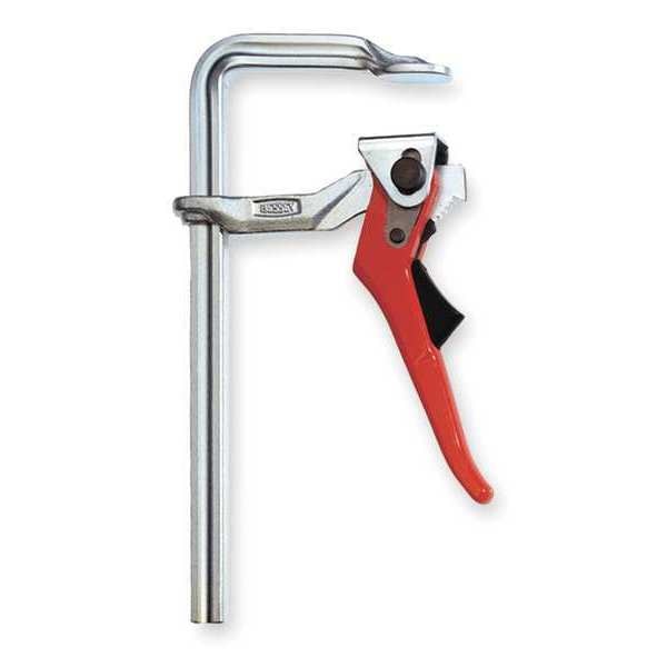 8 in Rapid-Action Lever Bar Clamp Steel Handle and 4 in Throat Depth