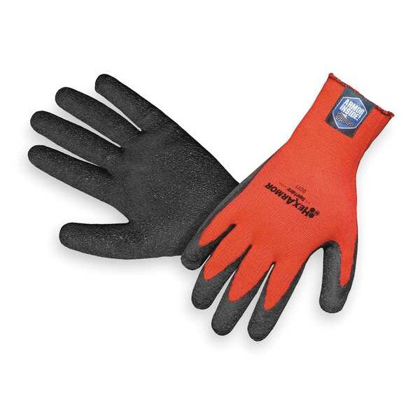 Cut Resistant Coated Gloves, A7 Cut Level, Natural Rubber Latex, M, 1 PR