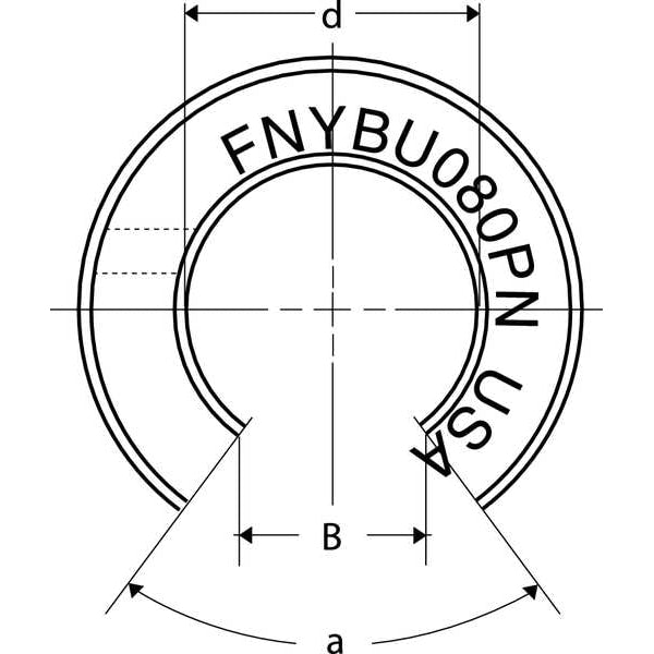 Plain Bushing Bearing, Open, ID 0.250 In