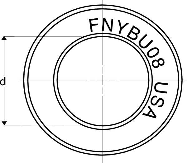 Plain Bushing Bearing, Closed, ID 0.375 In