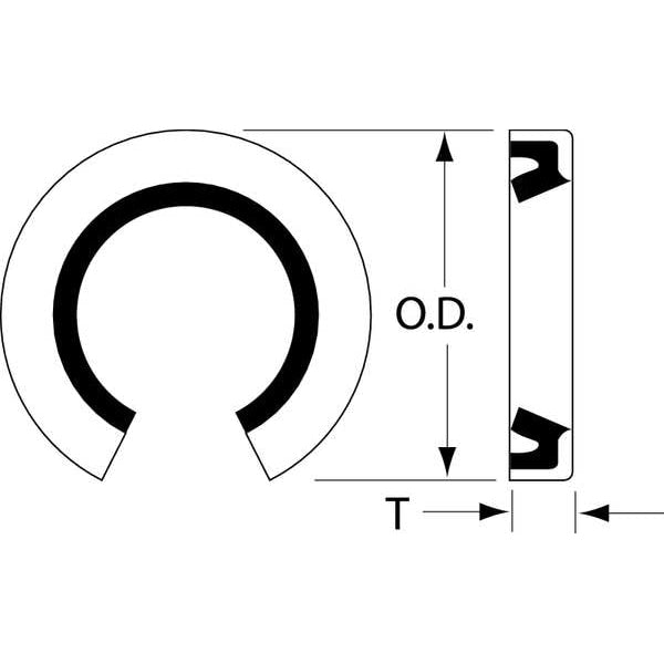 Double Seal, ID 0.750 In, OD 1.254 In