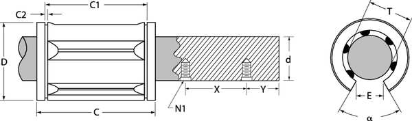 Ball Bushing, Bore Dia 4.000 In