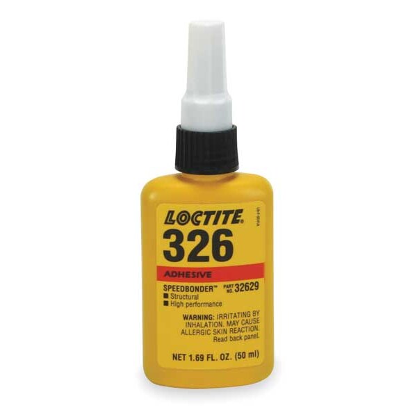 Acrylic Adhesive, 326 Series, Amber, 1 min Functional Cure, Bottle