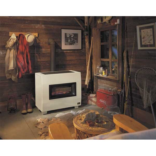 Gas Fired Room Heater, 16 In. D, 34 In. W