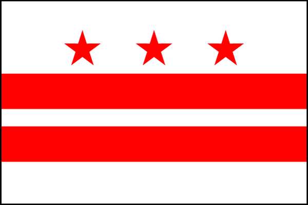 District Of Columbia Flag, 3x5 Ft
