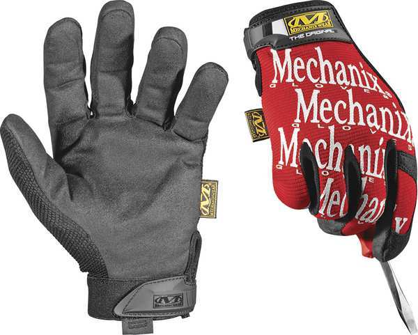 Mechanics Gloves, M, Red, Seamless, Form Fitting Trek Dry(R)
