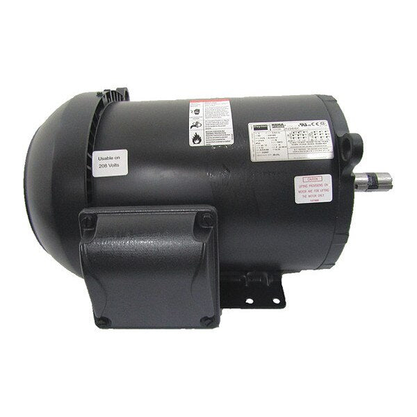 3-Phase General Purpose Motor, 3 HP, 213/5 Frame, 208-230/460V AC Voltage, 1,170 Nameplate RPM