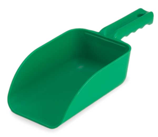 Small Hand Scoop, Poly, 32 Oz, Green
