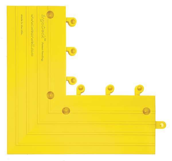 Ramp Outside Corner PVC 15 in 15 in 7/8 in