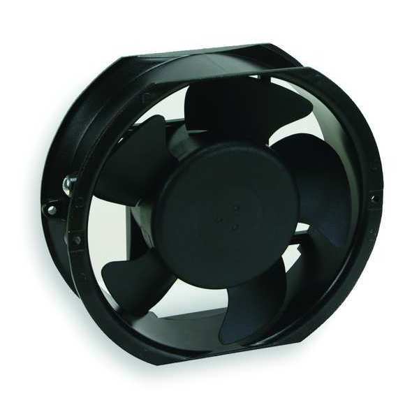 Axial Fan, Round, 115V AC, 1 Phase, 200 cfm, 5 15/16 in W.