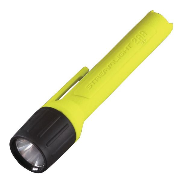 Yellow No Led Industrial Handheld Flashlight, Alkaline AA, 65 lm