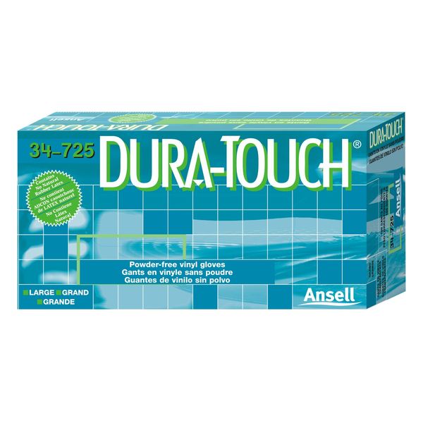 Vinyl Disposable Gloves, PVC, Powder Free, Clear, L, 100 PK