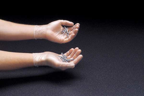 Vinyl Disposable Gloves, PVC, Powder Free, Clear, XL, 100 PK