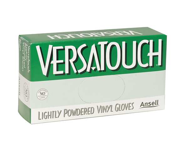 Vinyl Disposable Gloves, PVC, Powder Free, Clear, M, 100 PK