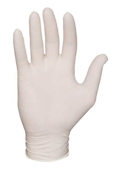Fully Textured Latex Exam Gloves, Natural Rubber Latex, Powder Free, Natural, L, 100 PK