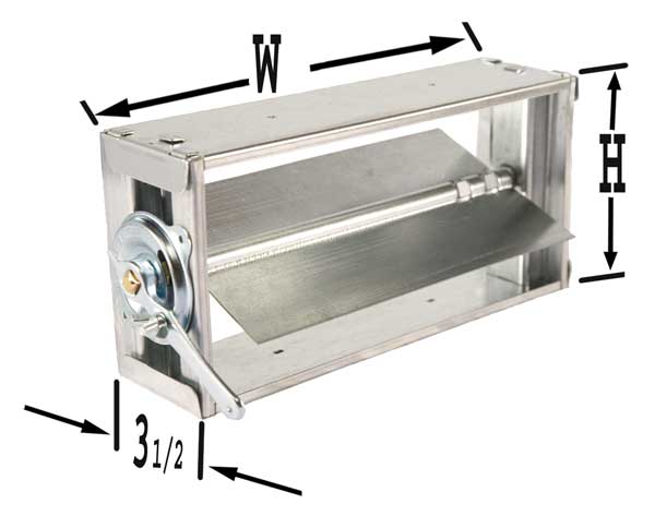 Rectangular Balancing Damper, 12x6
