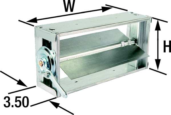Rectangular Balancing Damper, 12x6