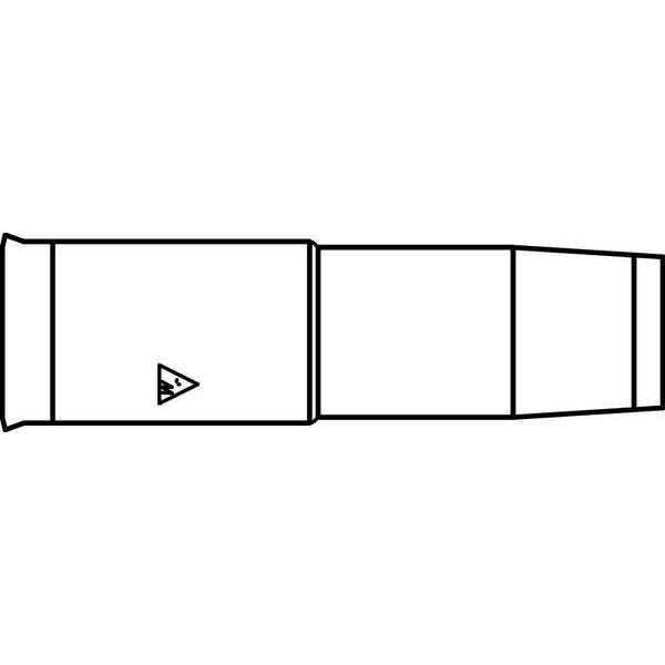 Nozzle, Slip-On, Bore 5/8 In, PK2