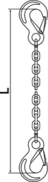 Chain Sling, G63, SSS, Stnless Stl, 10 ft L