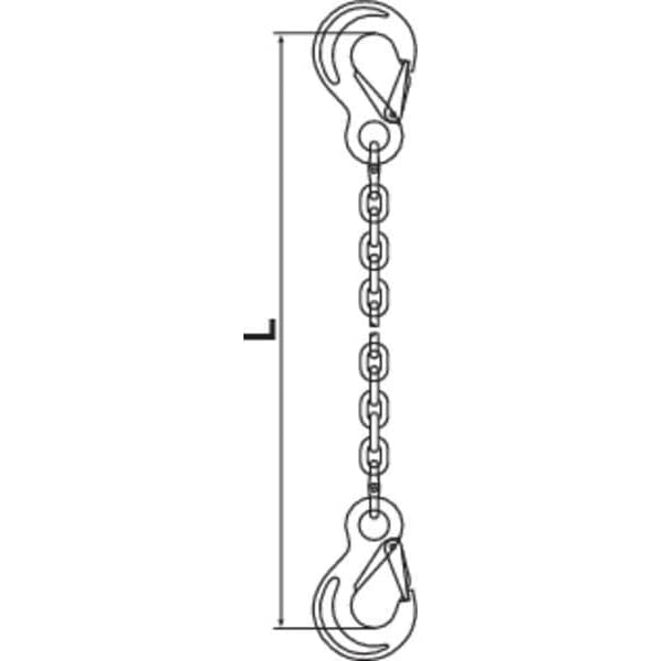 Chain Sling, G63, SSS, Stnless Stl, 10 ft L