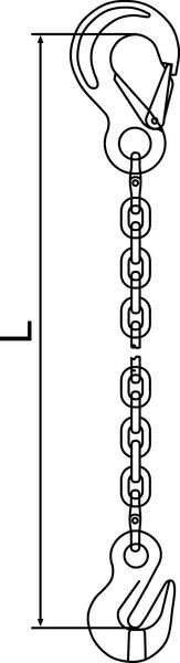 Chain Sling, G120, SSG, Alloy Steel, 5 ft. L