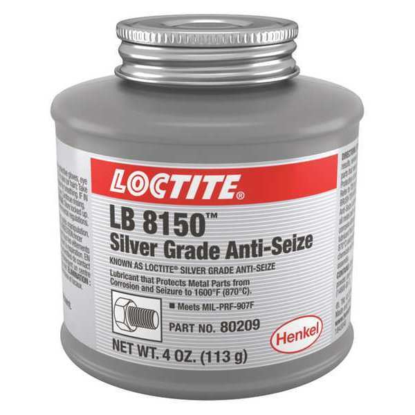 Anti Seize Compound, Silver, 4 oz, Can LB 8150â¢