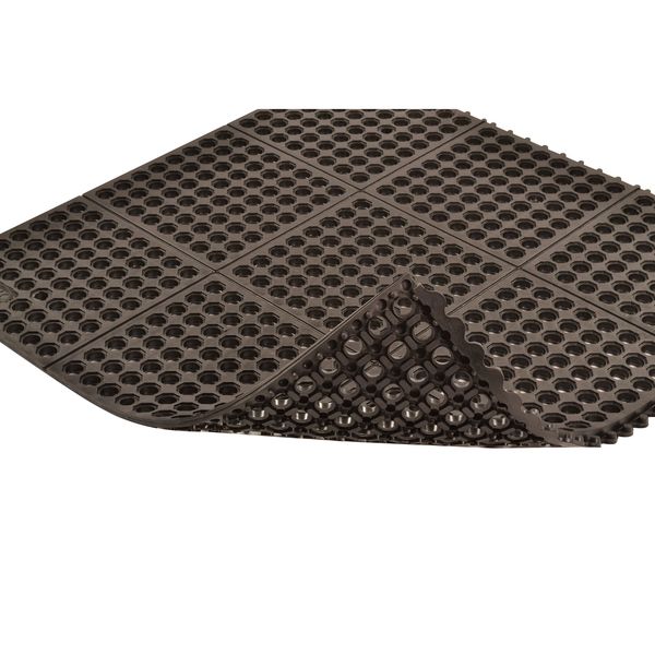 Interlocking Drainage Mat Nitrile Rubber 3 ft 3 ft 3/4 in