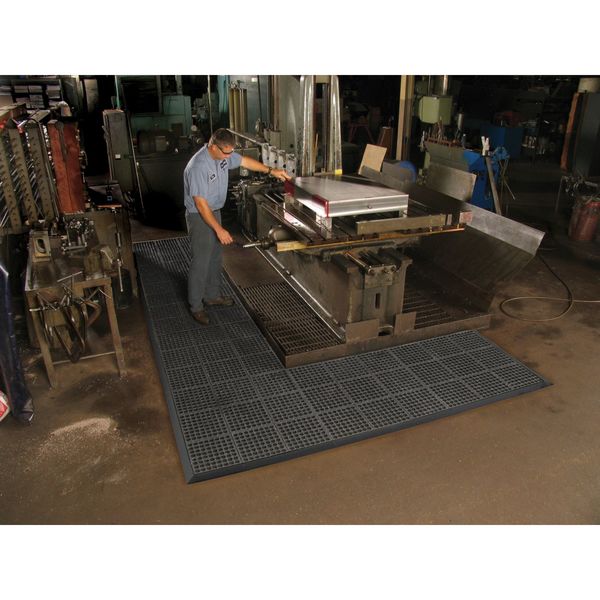 Interlocking Drainage Mat Nitrile Rubber 3 ft 3 ft 3/4 in