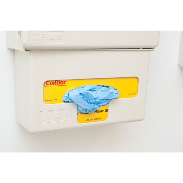 Disposable Gloves, Nitrile, Powdered, Blue, M, 100 PK