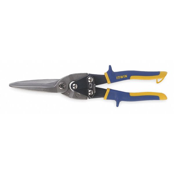 Tinners Snip, Straight and Wide Curve, 7 in, Hot Drop Forged Steel Jaw