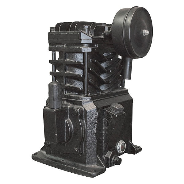 Air Compressor Pump, 2 hp, 3 hp, 1 Stage, 8.5 oz Oil Capacity, 2 Cylinder