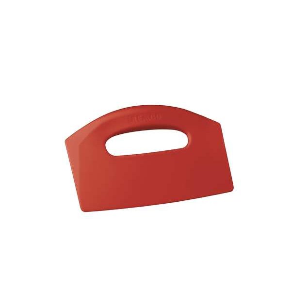 Bench Scraper, Poly, Red, 8 1/2 x 5 In