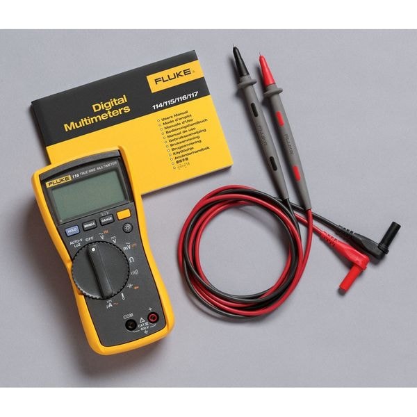Digital Multimeter, 600 Max. AC Volts, 600 Max. DC Volts, 600 uA Max. AC Amps, 600 uA Max. DC Amps