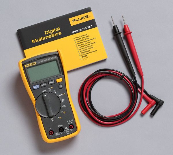 Digital Multimeter, 600 Max. AC Volts, 600 Max. DC Volts, 10 Max. AC Amps, 10 Max. DC Amps
