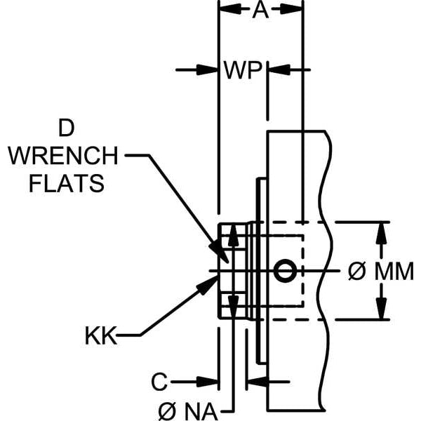 Hydraulic Cylinder, 40mm Bore, 25mm Stroke
