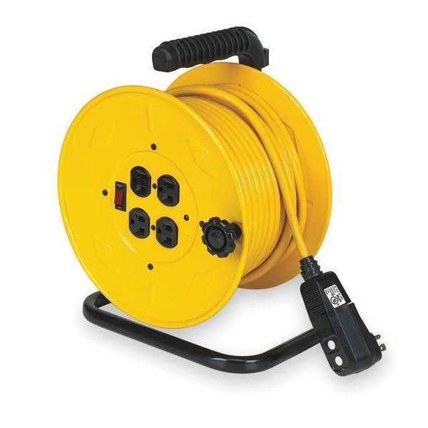 80 ft. 14/3 Extension Cord Reel 10 Amps 4 Outlets 120VAC Voltage