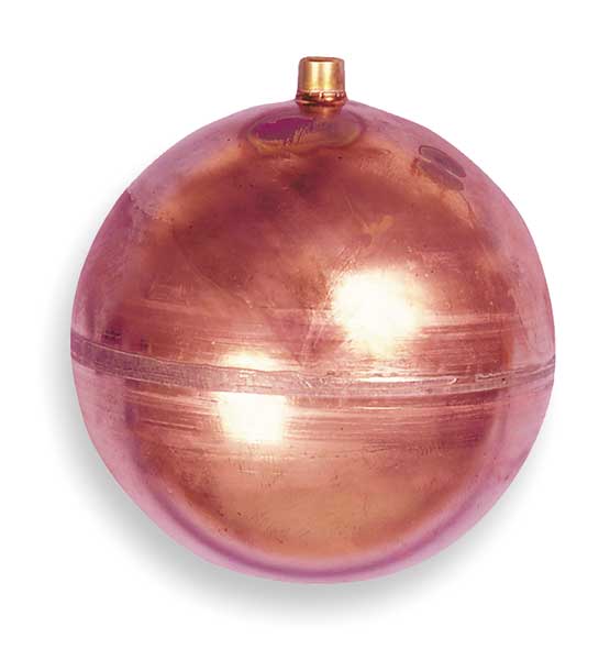 Float Ball, Round, Copper, 4 In