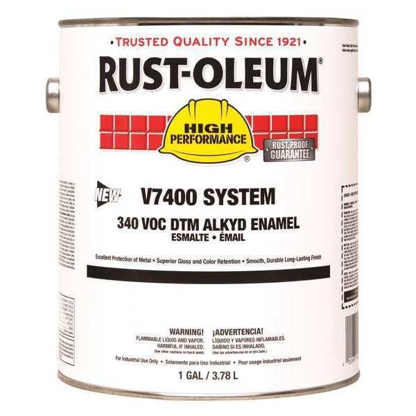 Interior/Exterior Paint, Semi-gloss, Oil Base, White, 1 gal