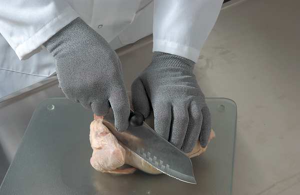Cut Resistant Coated Gloves, A3 Cut Level, PVC, M, 1 PR