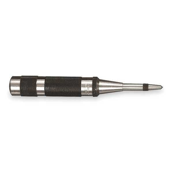 Automatic Center Punch, Length 4 in, Diameter 9/16 in, Replaceable Point