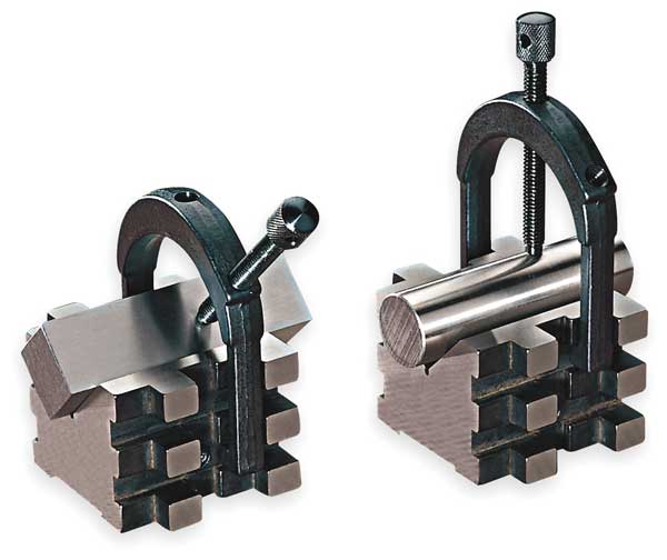 V-Blocks, Matched Pair w/Clamps, 2 In