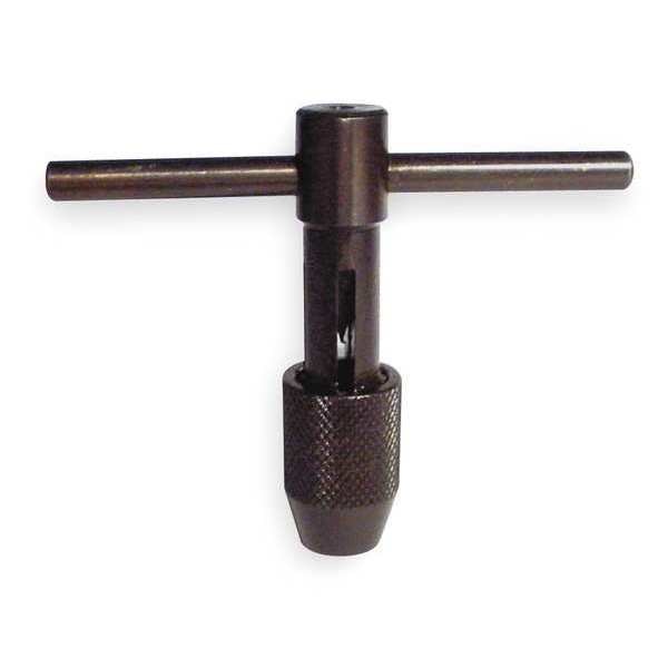 T Handle Tap Wrench, Fixed, 1/16 to 1/4 In